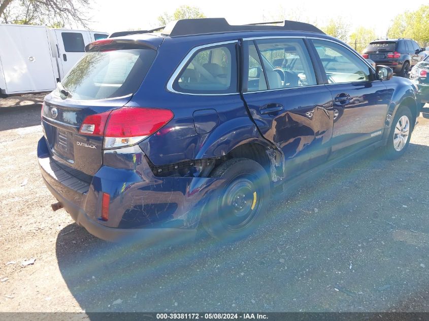 2011 Subaru Outback 2.5I VIN: 4S4BRCAC6B3429326 Lot: 39381172