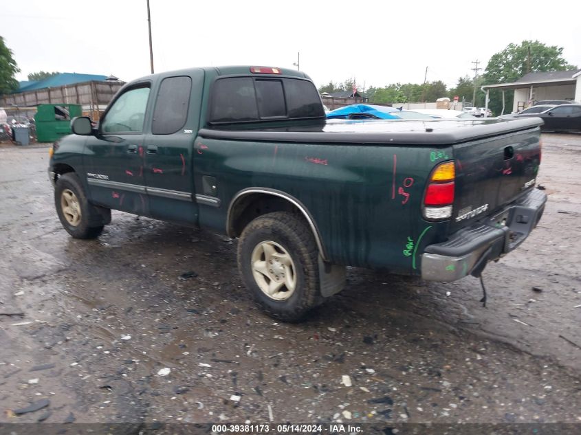 2001 Toyota Tundra Sr5 V8 VIN: 5TBBT44141S169875 Lot: 39381173