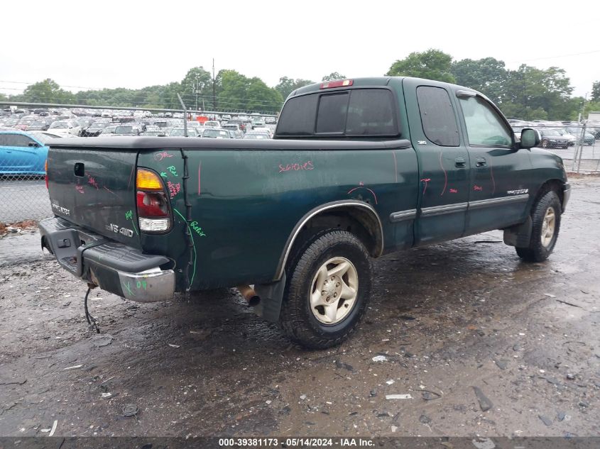 2001 Toyota Tundra Sr5 V8 VIN: 5TBBT44141S169875 Lot: 39381173