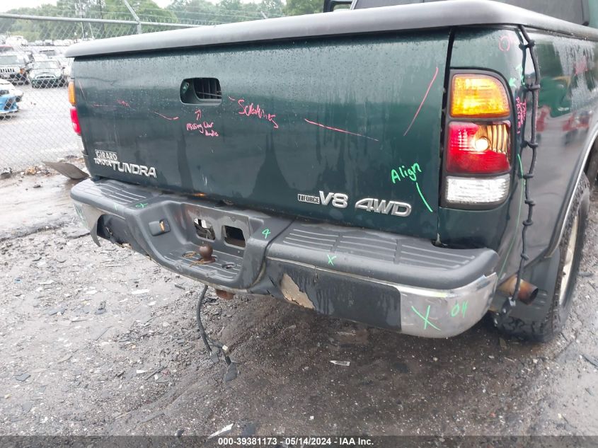 2001 Toyota Tundra Sr5 V8 VIN: 5TBBT44141S169875 Lot: 39381173