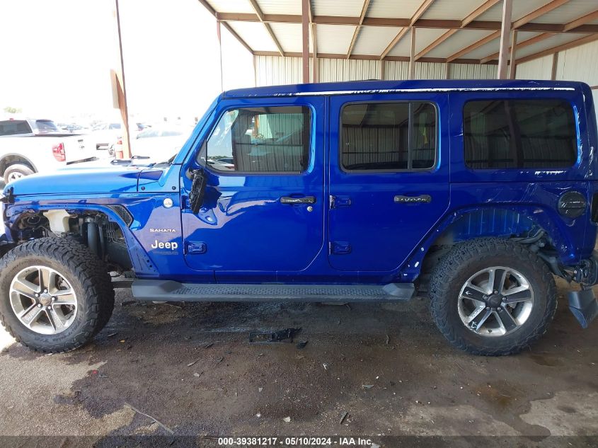 2019 Jeep Wrangler Unlimited Sahara 4X4 VIN: 1C4HJXEG9KW612809 Lot: 39381217
