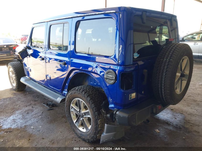 2019 Jeep Wrangler Unlimited Sahara 4X4 VIN: 1C4HJXEG9KW612809 Lot: 39381217