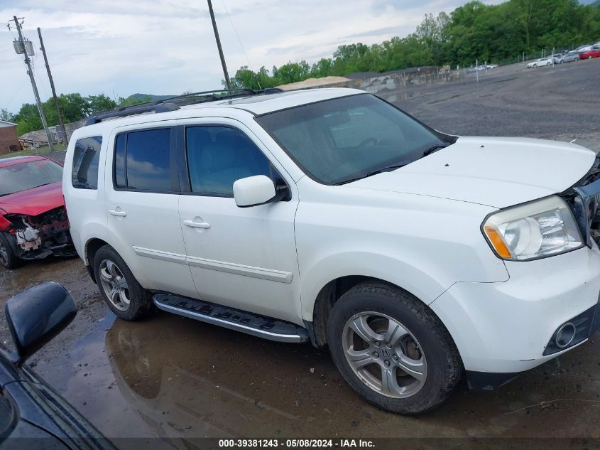 2013 Honda Pilot Ex-L VIN: 5FNYF4H69DB072081 Lot: 39381243