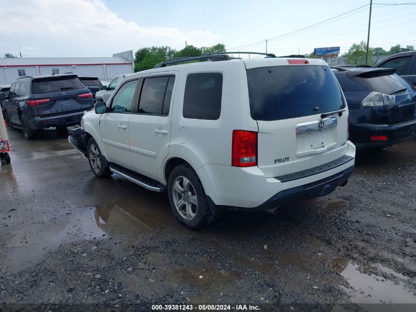 2013 Honda Pilot Ex-L VIN: 5FNYF4H69DB072081 Lot: 39381243