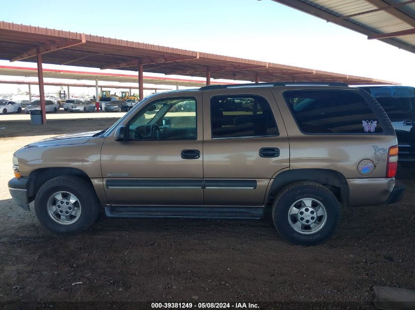 2003 Chevrolet Tahoe Ls VIN: 1GNEC13V43R142076 Lot: 39381249