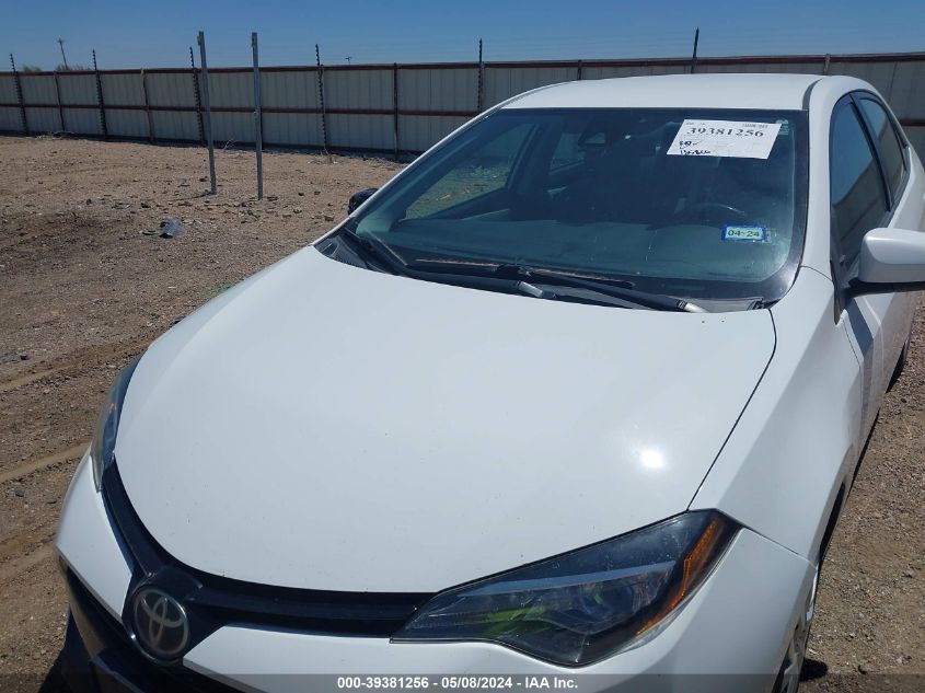 2017 Toyota Corolla Le VIN: 5YFBURHE4HP641106 Lot: 39381256