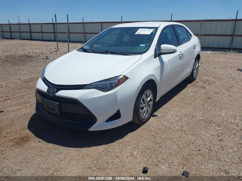 2017 Toyota Corolla Le VIN: 5YFBURHE4HP641106 Lot: 39381256