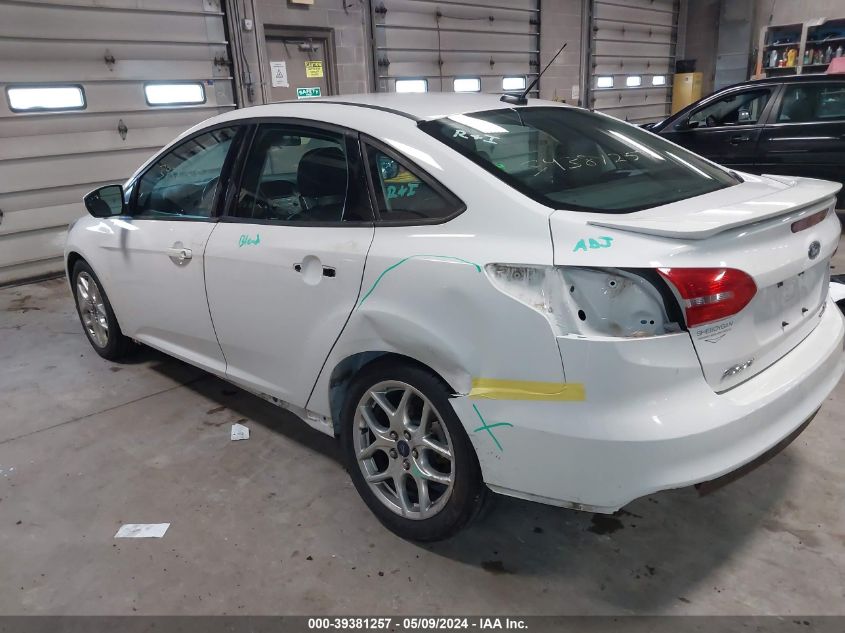 2015 Ford Focus Se VIN: 1FADP3F28FL289889 Lot: 39381257