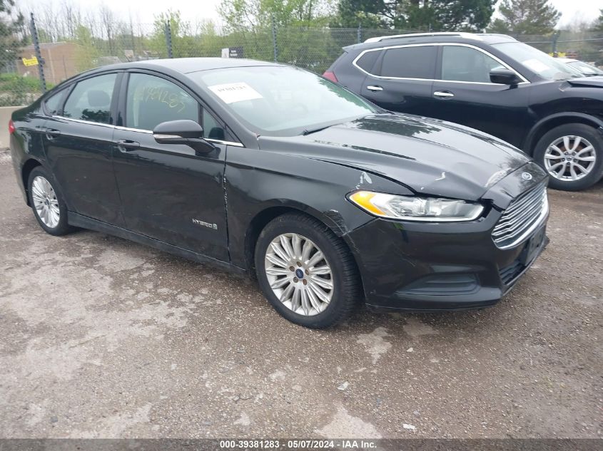 2013 Ford Fusion Hybrid Se VIN: 3FA6P0LU8DR319775 Lot: 39381283