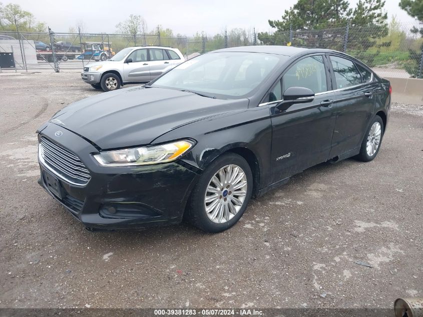 2013 Ford Fusion Hybrid Se VIN: 3FA6P0LU8DR319775 Lot: 39381283