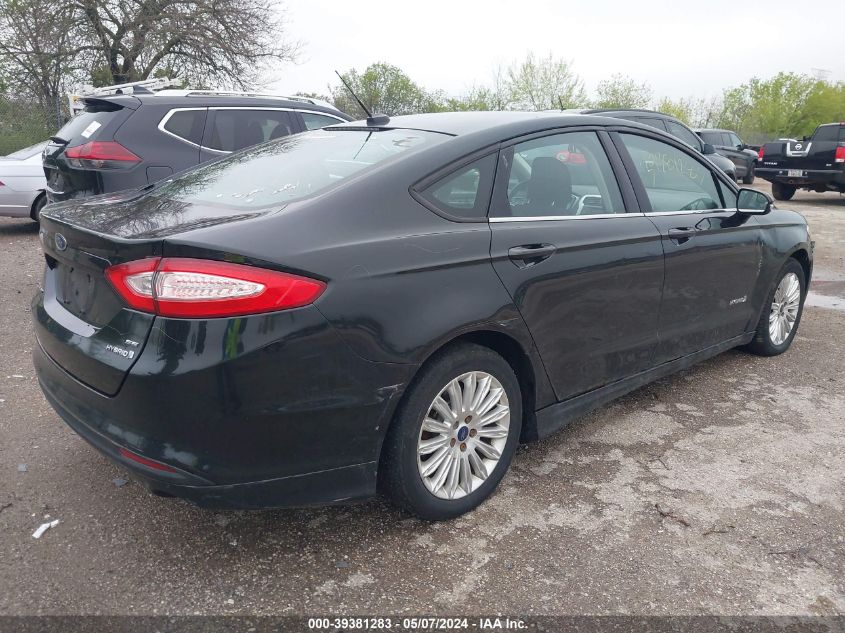 2013 Ford Fusion Hybrid Se VIN: 3FA6P0LU8DR319775 Lot: 39381283