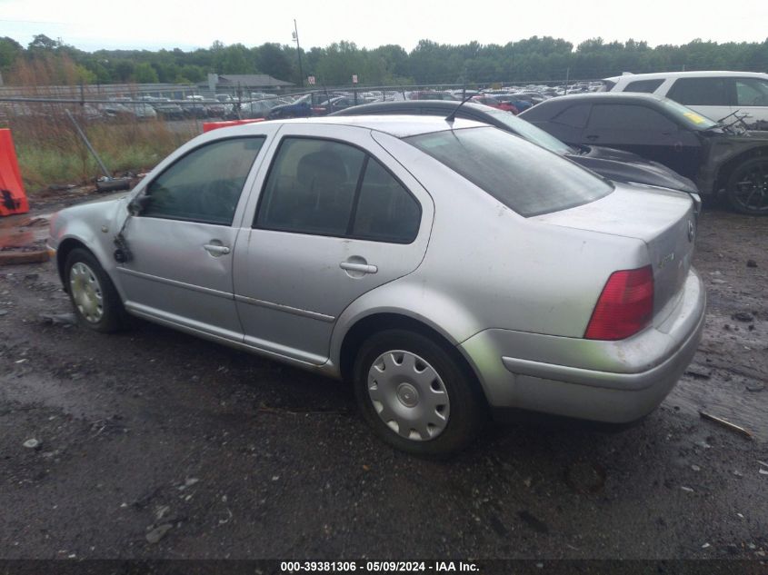 2001 Volkswagen Jetta Gl VIN: 3VWRS29M21M031412 Lot: 39381306