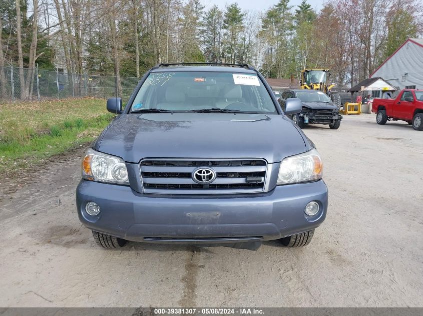 2004 Toyota Highlander V6 VIN: JTEEP21A440026901 Lot: 39381307