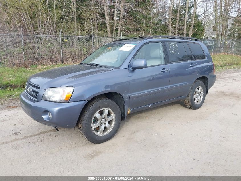 2004 Toyota Highlander V6 VIN: JTEEP21A440026901 Lot: 39381307