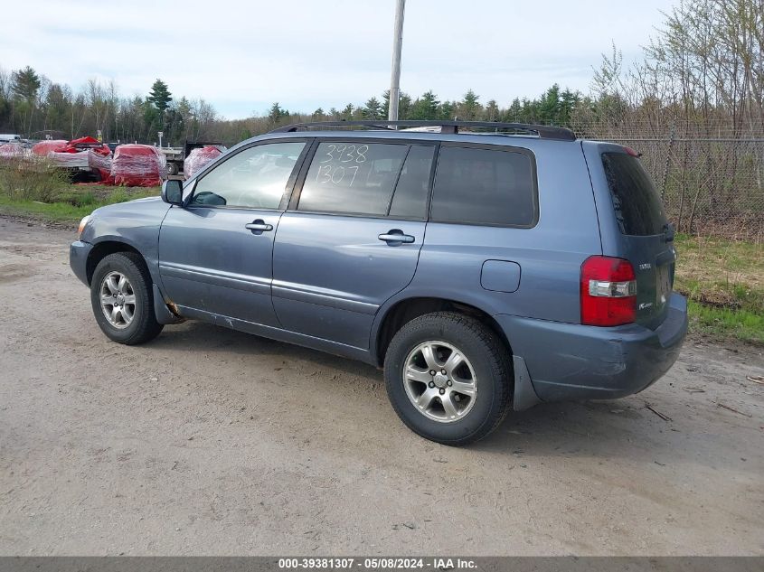 2004 Toyota Highlander V6 VIN: JTEEP21A440026901 Lot: 39381307