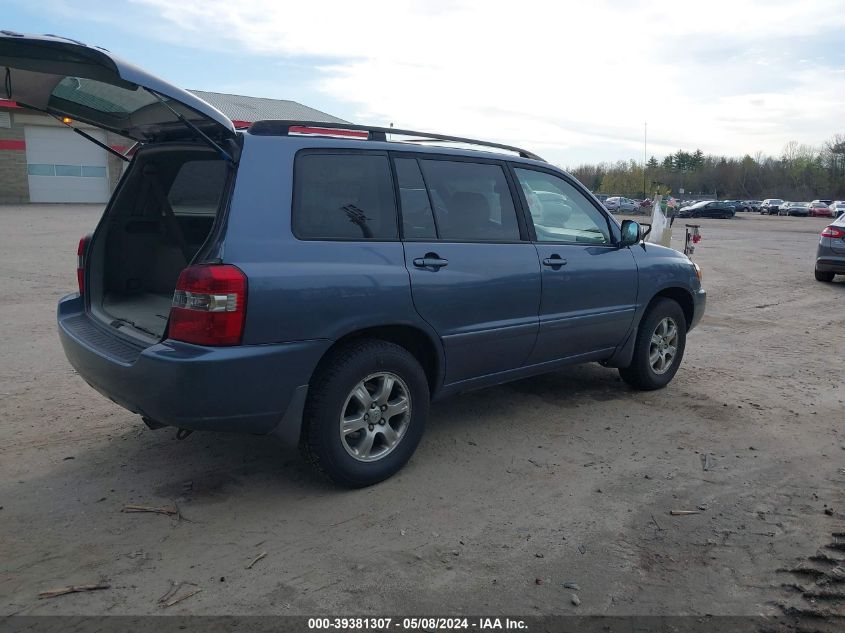 2004 Toyota Highlander V6 VIN: JTEEP21A440026901 Lot: 39381307