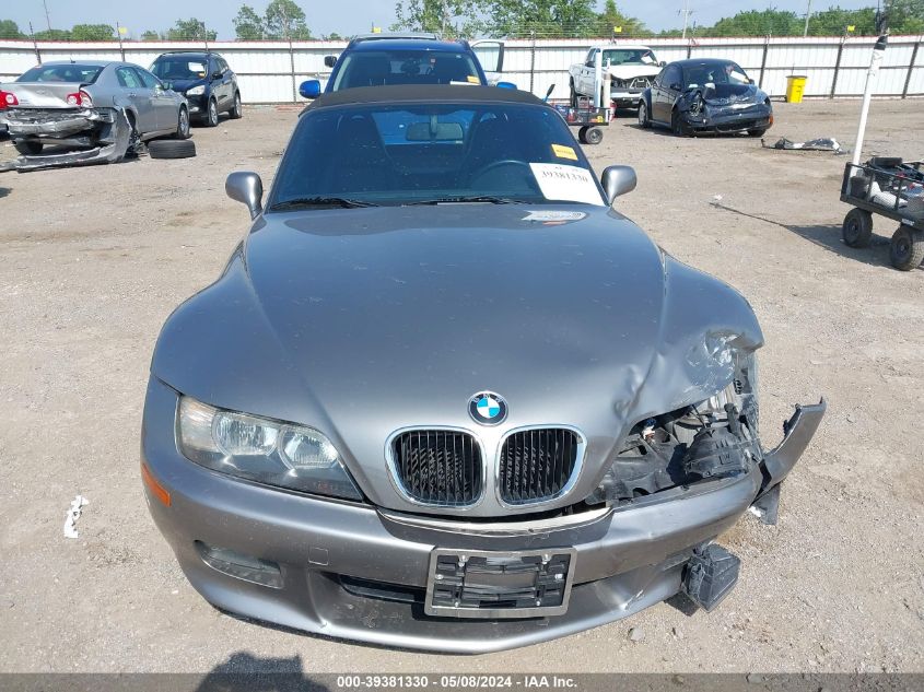 2002 BMW Z3 2.5I VIN: 4USCN33452LM06835 Lot: 39381330