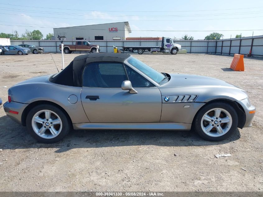 2002 BMW Z3 2.5I VIN: 4USCN33452LM06835 Lot: 39381330