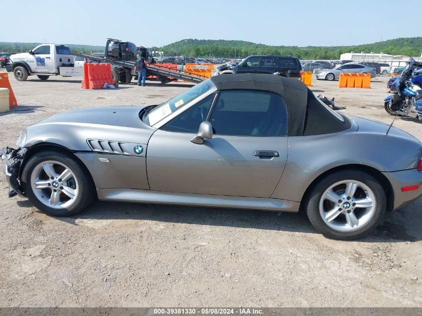 2002 BMW Z3 2.5I VIN: 4USCN33452LM06835 Lot: 39381330