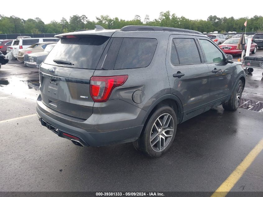 2017 Ford Explorer Sport VIN: 1FM5K8GT4HGD77086 Lot: 39381333