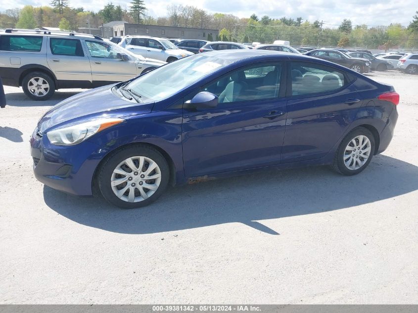 2011 Hyundai Elantra Gls VIN: 5NPDH4AE2BH018291 Lot: 39381342