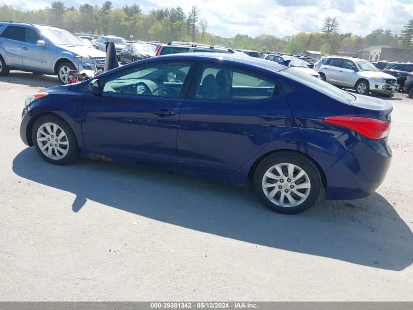 2011 Hyundai Elantra Gls VIN: 5NPDH4AE2BH018291 Lot: 39381342