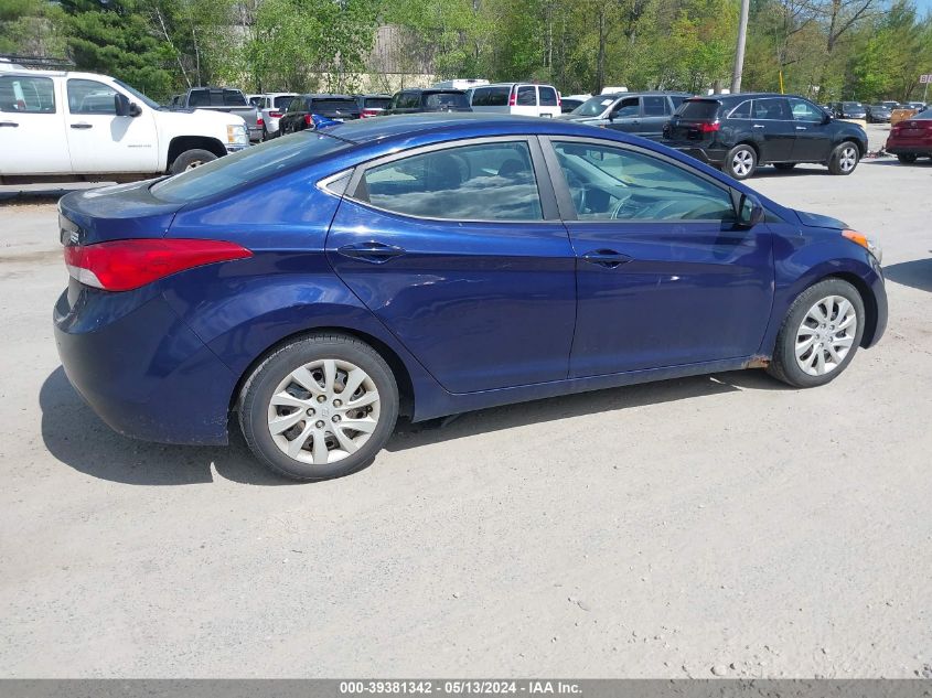 2011 Hyundai Elantra Gls VIN: 5NPDH4AE2BH018291 Lot: 39381342