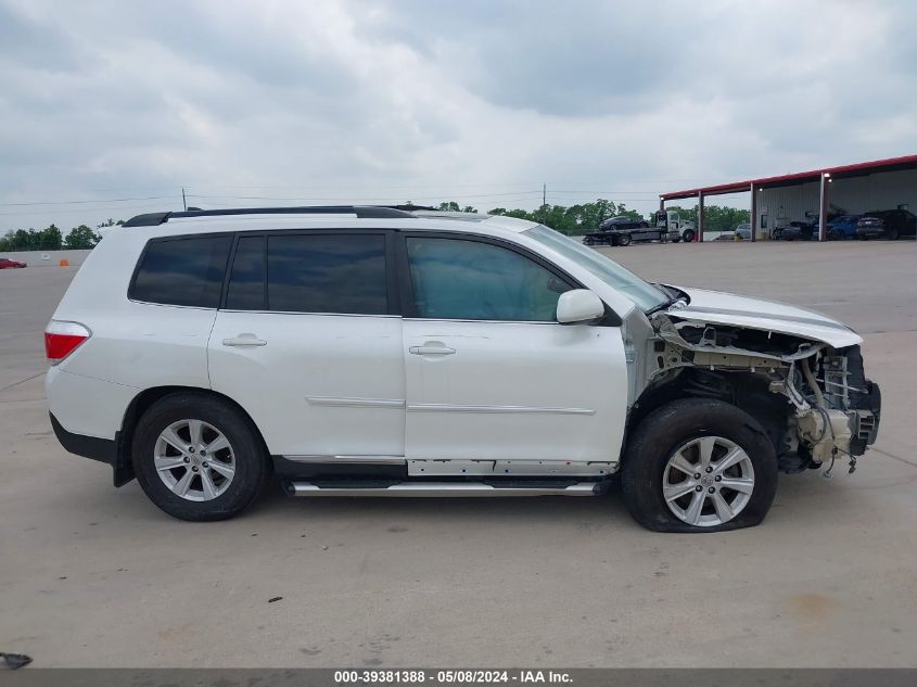 2013 Toyota Highlander Se V6 VIN: 5TDZK3EH9DS094769 Lot: 39381388