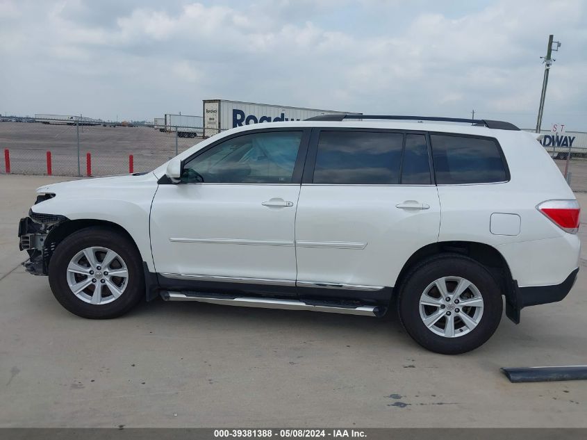 2013 Toyota Highlander Se V6 VIN: 5TDZK3EH9DS094769 Lot: 39381388