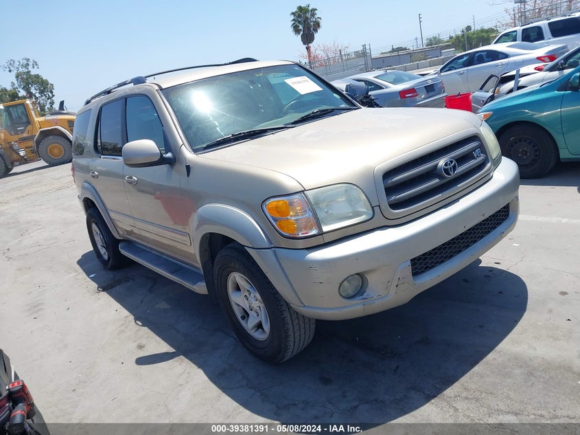 2002 Toyota Sequoia Sr5 V8 VIN: 5TDZT34A82S091554 Lot: 39381391