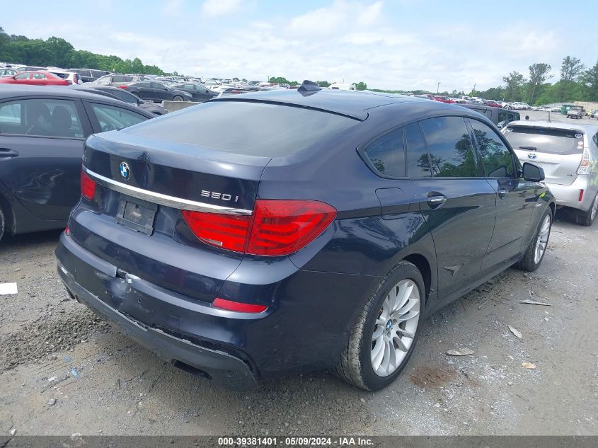 2013 BMW 550I Gran Turismo VIN: WBASN0C5XDDW92667 Lot: 39381401