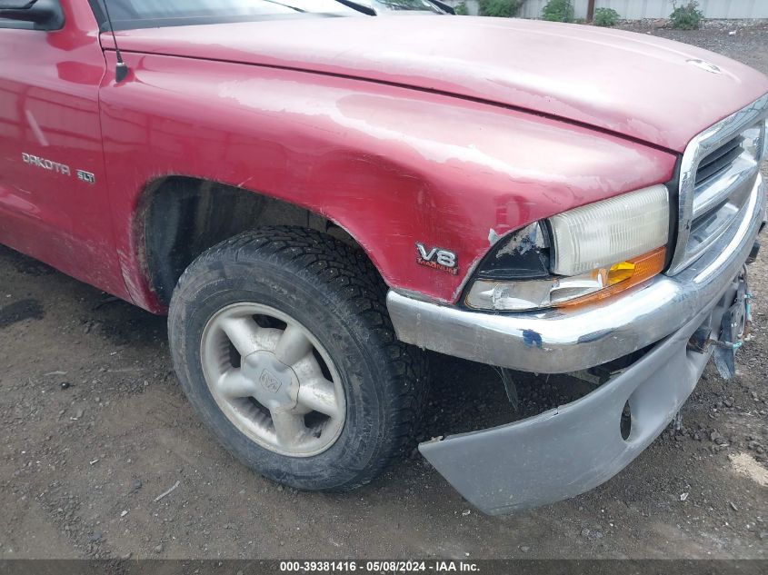 1998 Dodge Dakota Slt/Sport VIN: 1B7GL22Y6WS599570 Lot: 39381416