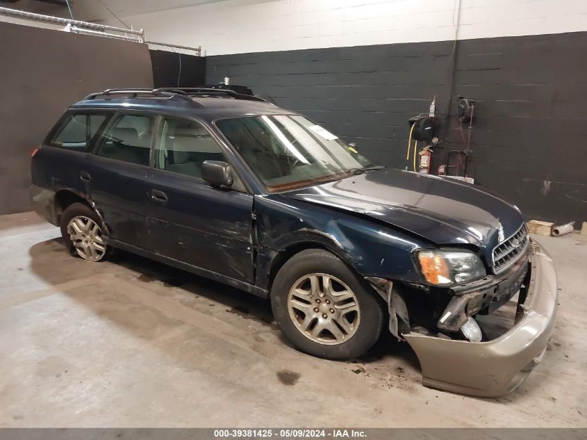 2003 Subaru Outback VIN: 4S3BH675X37620663 Lot: 39381425