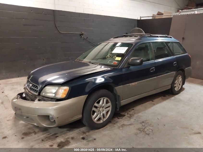 2003 Subaru Outback VIN: 4S3BH675X37620663 Lot: 39381425