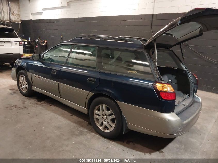 2003 Subaru Outback VIN: 4S3BH675X37620663 Lot: 39381425