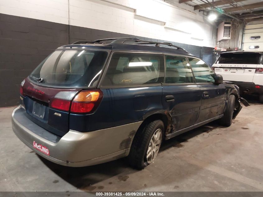 2003 Subaru Outback VIN: 4S3BH675X37620663 Lot: 39381425