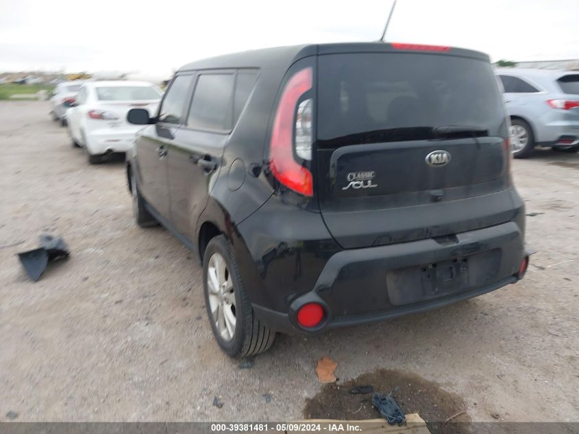 2016 Kia Soul + VIN: KNDJP3A52G7345768 Lot: 39381481