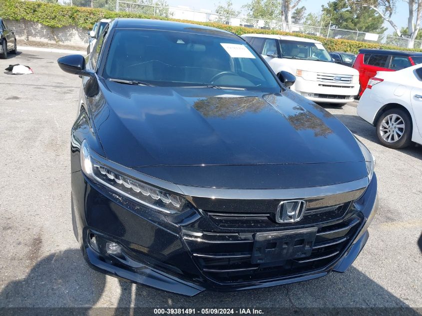 2021 Honda Accord Sport VIN: 1HGCV1F37MA089699 Lot: 39381491