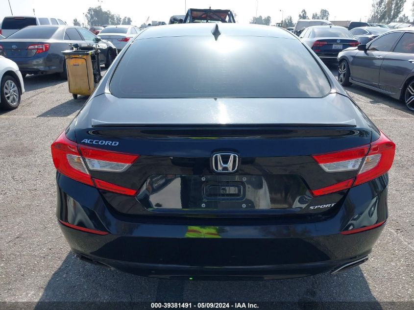 2021 Honda Accord Sport VIN: 1HGCV1F37MA089699 Lot: 39381491
