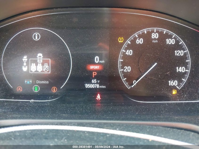 2021 Honda Accord Sport VIN: 1HGCV1F37MA089699 Lot: 39381491
