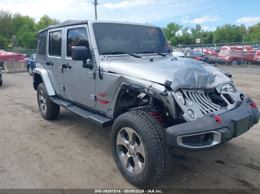 2018 Jeep Wrangler Jk Unlimited Sahara 4X4 VIN: 1C4HJWEG5JL922479 Lot: 39381514