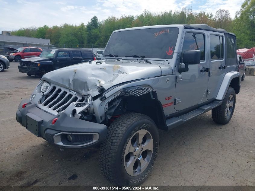 2018 Jeep Wrangler Jk Unlimited Sahara 4X4 VIN: 1C4HJWEG5JL922479 Lot: 39381514