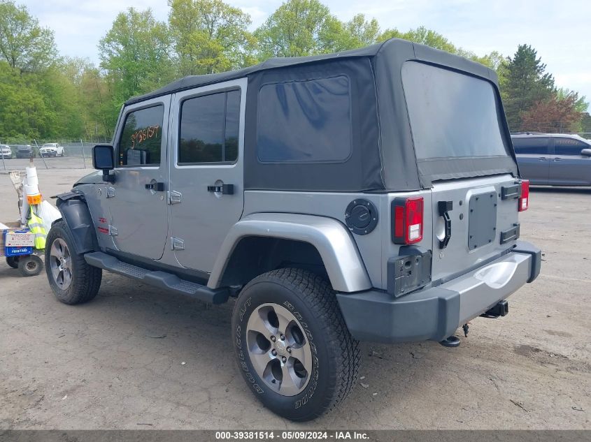 2018 Jeep Wrangler Jk Unlimited Sahara 4X4 VIN: 1C4HJWEG5JL922479 Lot: 39381514