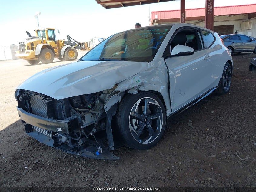 2020 Hyundai Veloster Turbo VIN: KMHTH6AB0LU028544 Lot: 39381518