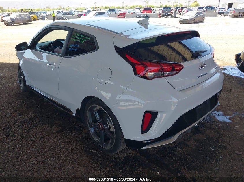 2020 Hyundai Veloster Turbo VIN: KMHTH6AB0LU028544 Lot: 39381518