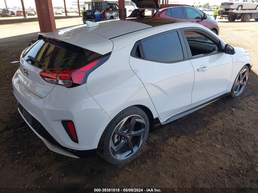 2020 Hyundai Veloster Turbo VIN: KMHTH6AB0LU028544 Lot: 39381518