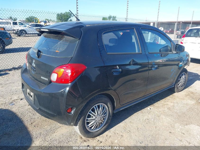 2015 Mitsubishi Mirage De VIN: ML32A3HJ5FH048272 Lot: 39381525