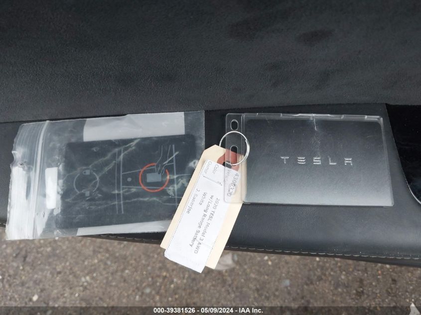 VIN 5YJ3E1EB6LF712291 2020 TESLA MODEL 3 LONG RANGE DUAL MOTOR ALL-WHEEL DRIVE