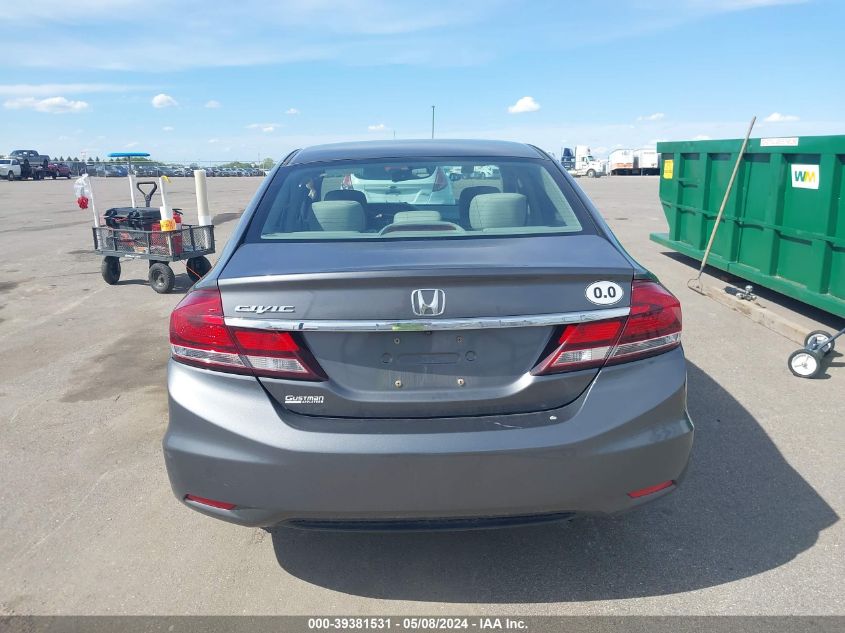 2013 Honda Civic Ex VIN: 2HGFB2F80DH507464 Lot: 39381531