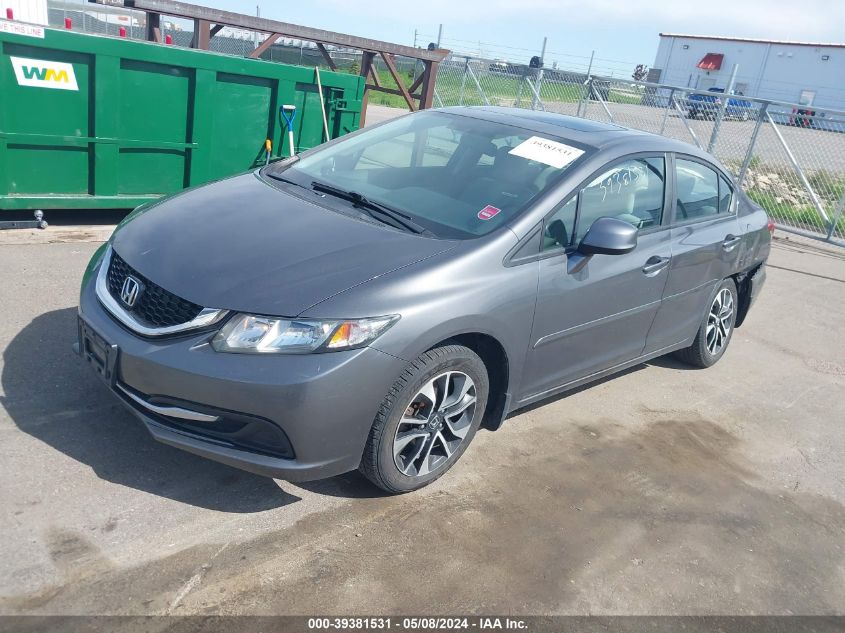 2013 Honda Civic Ex VIN: 2HGFB2F80DH507464 Lot: 39381531